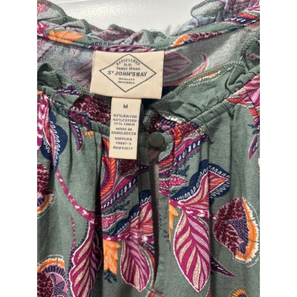 NWT Ladies St. John’s Bay Sleeveless Tiered Dress - Picture 2 of 8